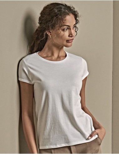 TEE-5063-Womens Roll-Up Tee